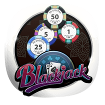 Blackjack card-and-table